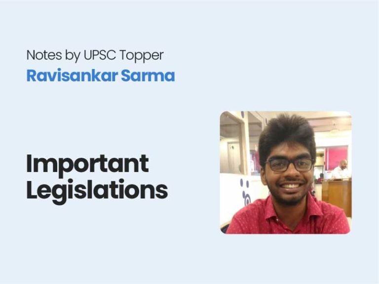 Important Legislations UPSC Notes