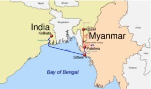 india and Myanmar 